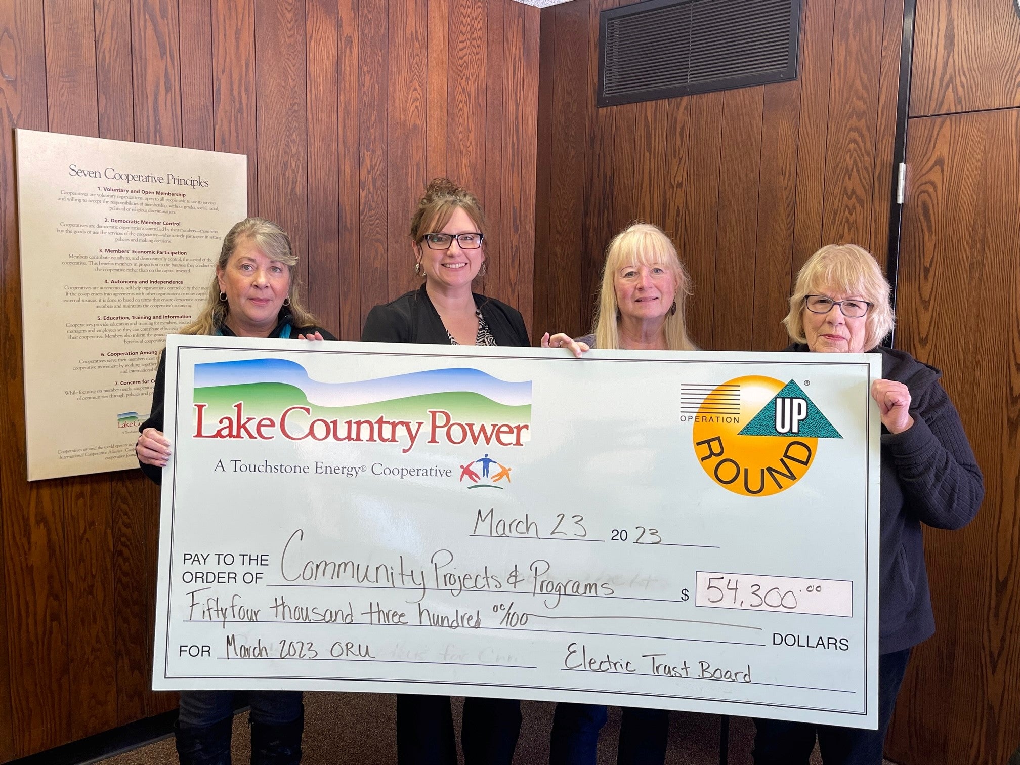 Operation Round Up® gives more than 54,000 to community programs